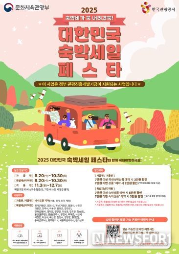 2025년 하반기 숙박세일페스타 포스터