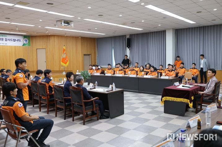춘천소방서 방문